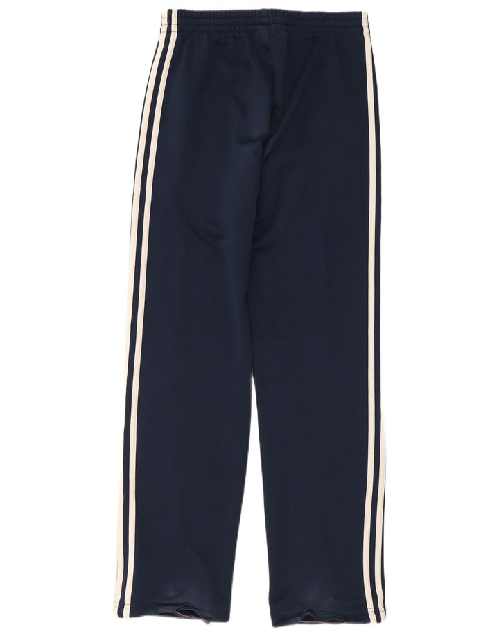 Adidas Męski pełny dres UK 36/38 Mały granatowy poliester z blokami kolorów