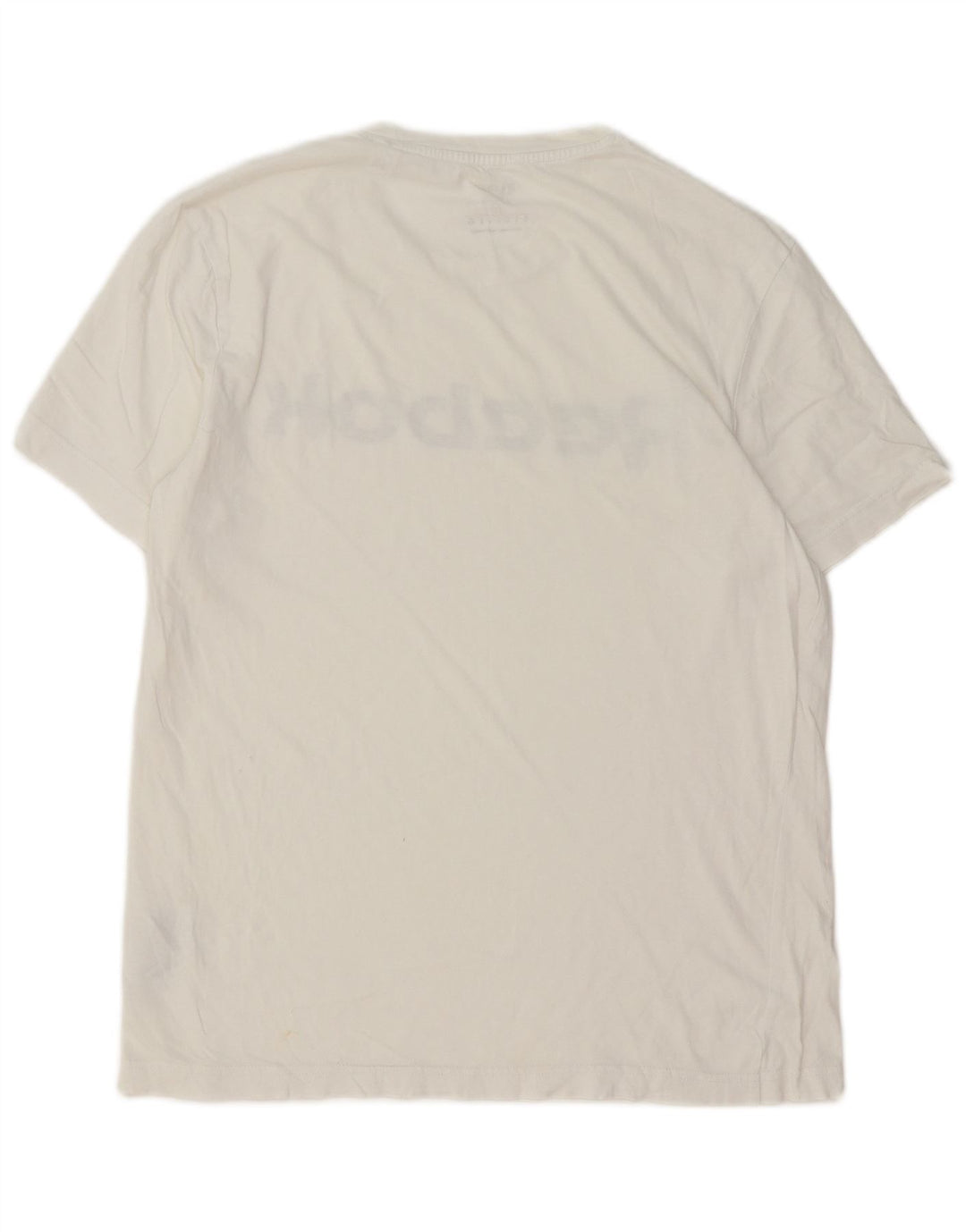 Męska koszulka z grafiką Reebok Top, średnia, biała bawełna