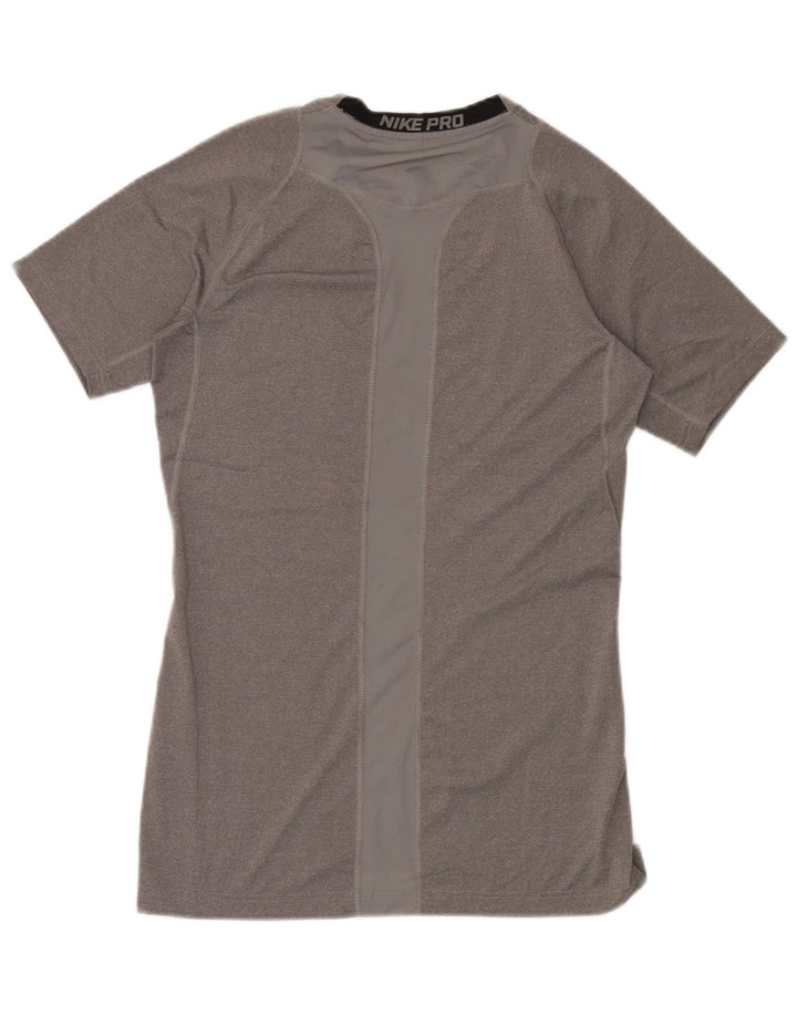 Męski T-shirt Nike Dri Fit, duży, szary, poliestrowy
