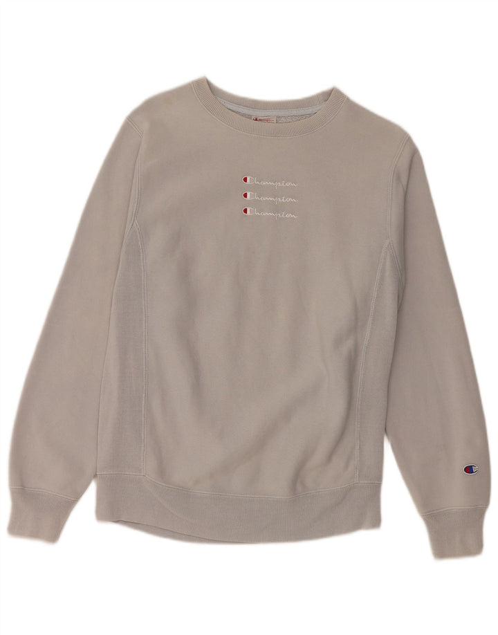 Damska bluza z grafiką Champion UK 10 Small, szara bawełna