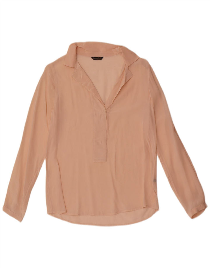 Damska koszula Massimo Dutti o luźnym kroju, prześwitująca, pulowerowa EU 36 XS, różowa