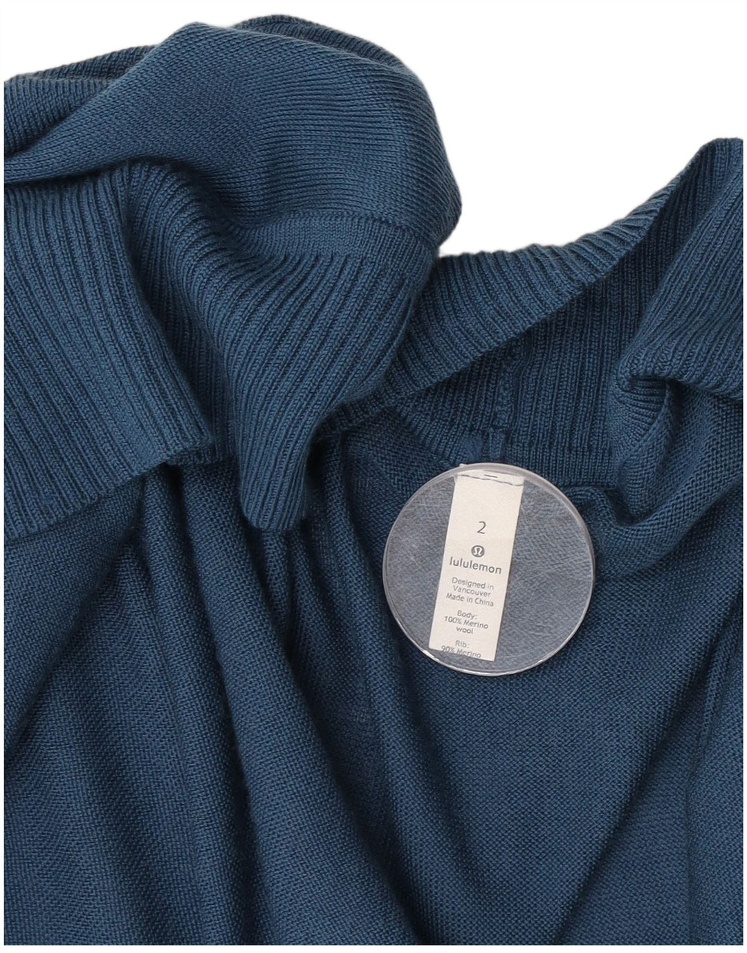 Lululemon damski sweter oversize o długim kroju, otwarty sweter US 2 XS niebieski