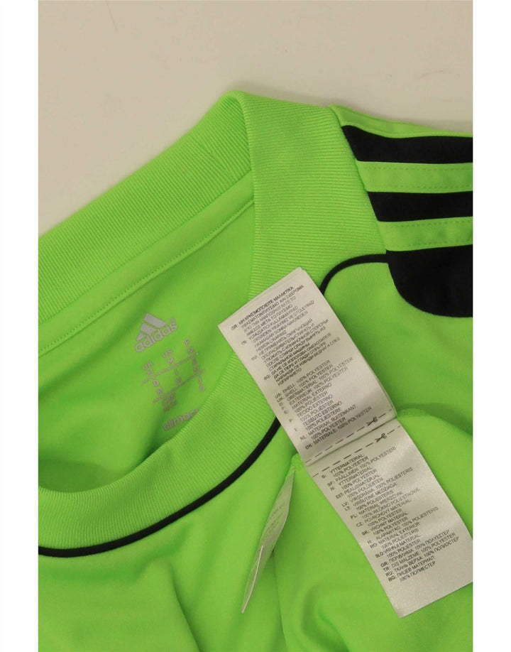 Adidas Męskie Climacool Top z długim rękawem, średni zielony, kolorowy poliester
