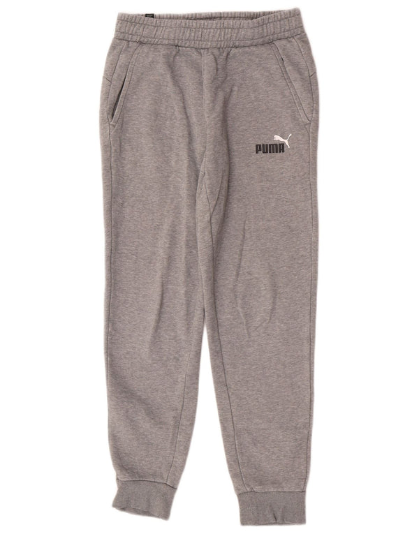 Męskie spodnie dresowe Puma Joggers Small Szare plamki bawełniane