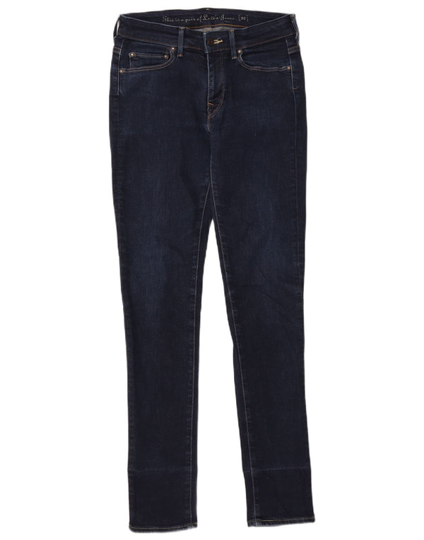 Damskie jeansy Levi's Skinny W30 L32 Granatowa bawełna
