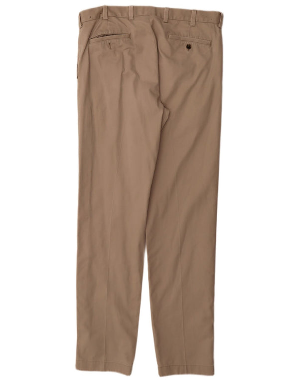 Męskie spodnie Chino Brooks Brothers W34 L34 Beżowa bawełna