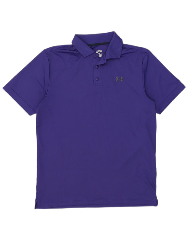 Męska koszulka polo Under Armour Heat Gear w kolorze średnioniebieskim, z poliestru