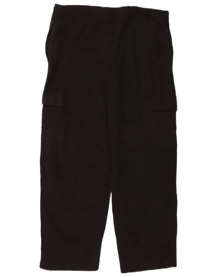 Męskie spodnie dresowe cargo RUSSELL ATHLETIC 2XL, czarny poliester