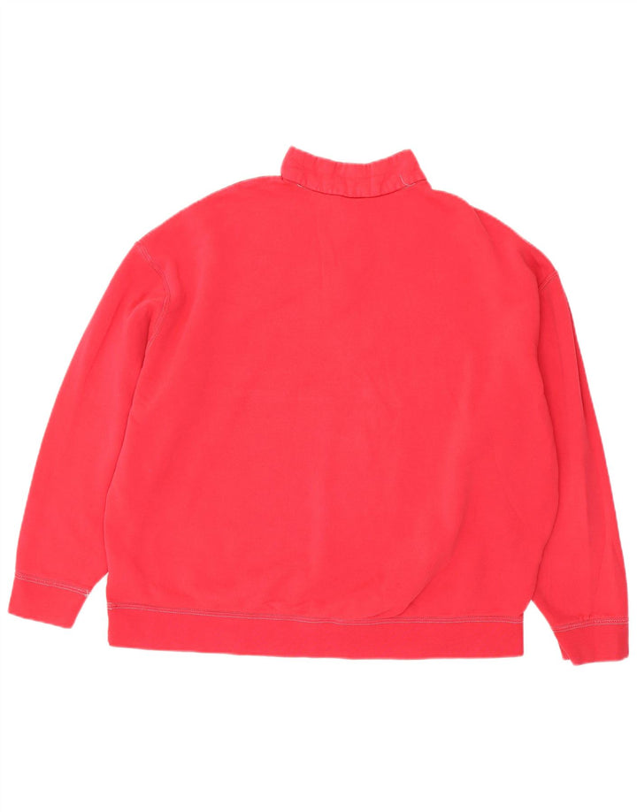 Damski sweter oversize z zamkiem błyskawicznym Nike, UK 14, średni różowy, bawełniany