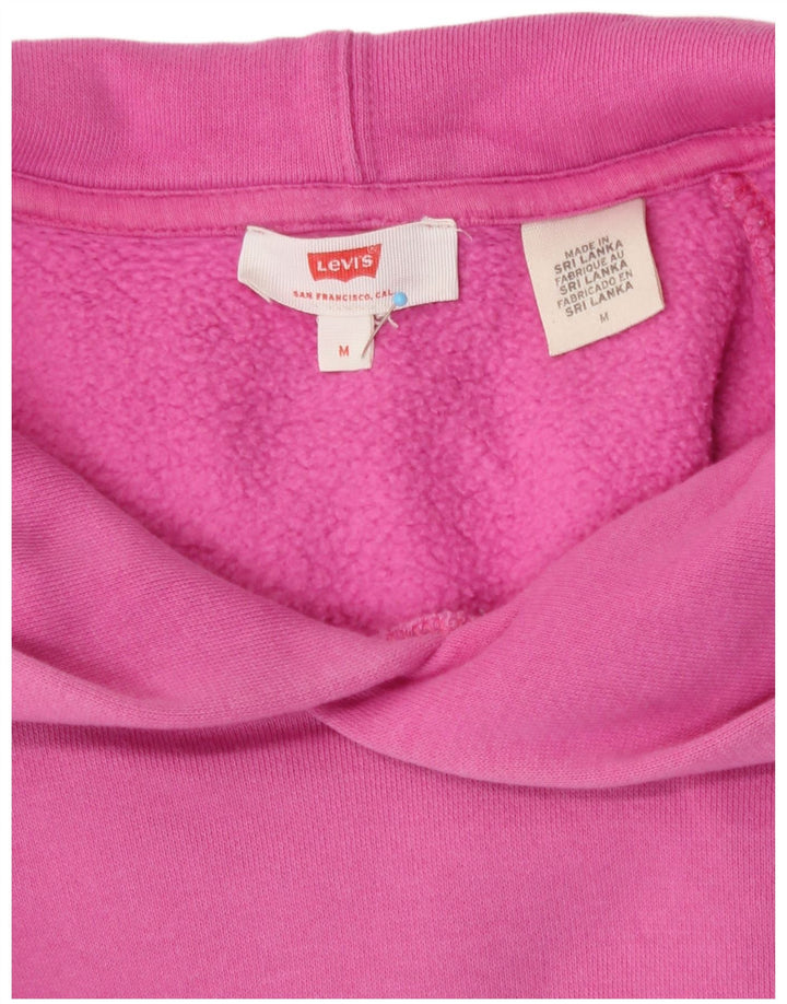 Damska bluza z kapturem Levi's Graphic, oversize, UK 14, średni róż