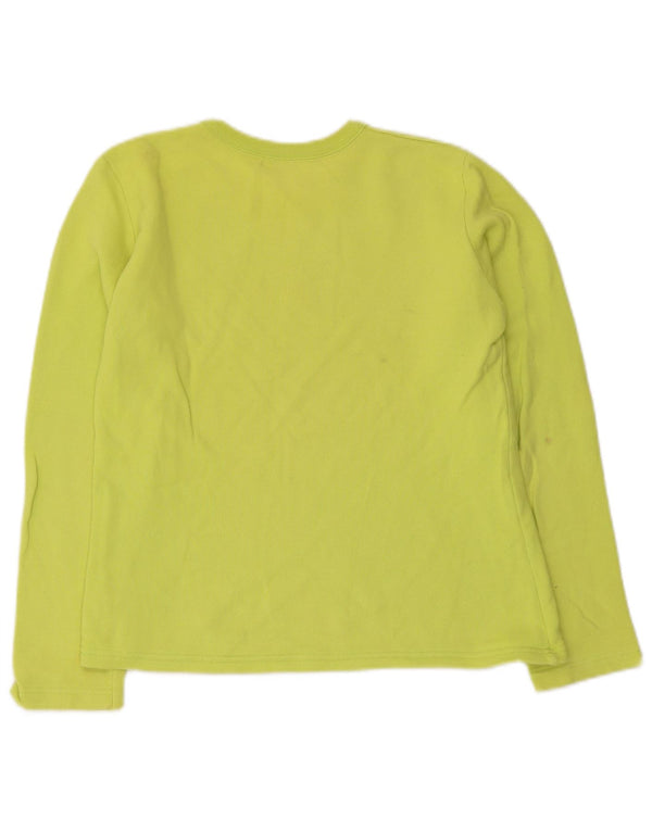 Dziewczęca bluza z grafiką Benetton 11-12 lat XL, zielona bawełna