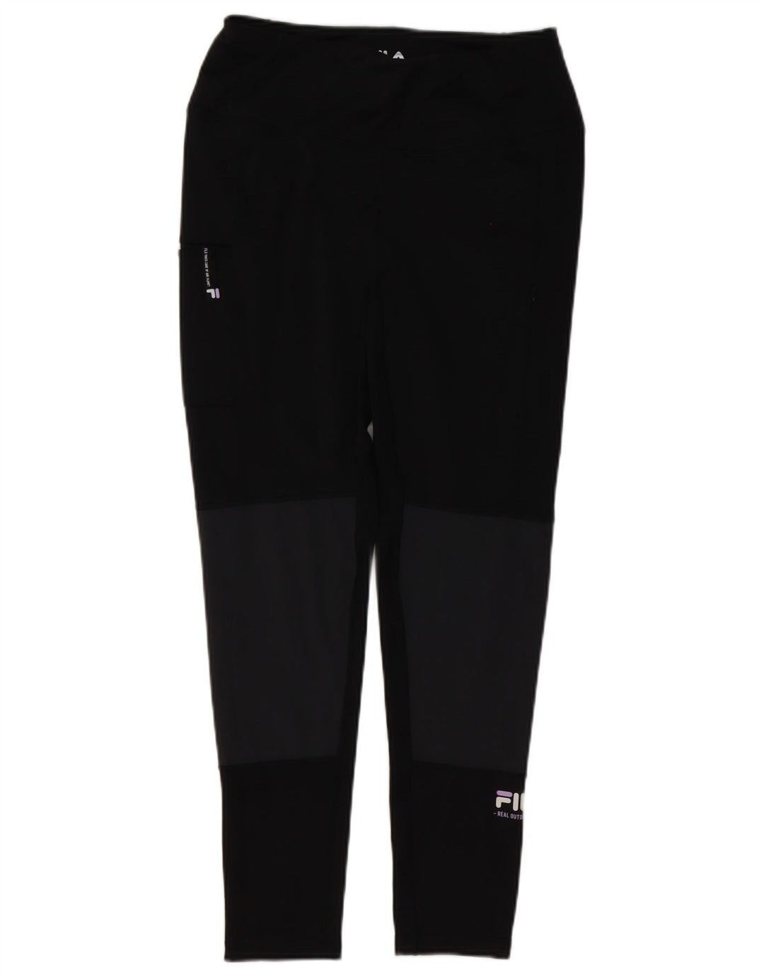 Legginsy Damskie Fila UK 12 Średni Czarny