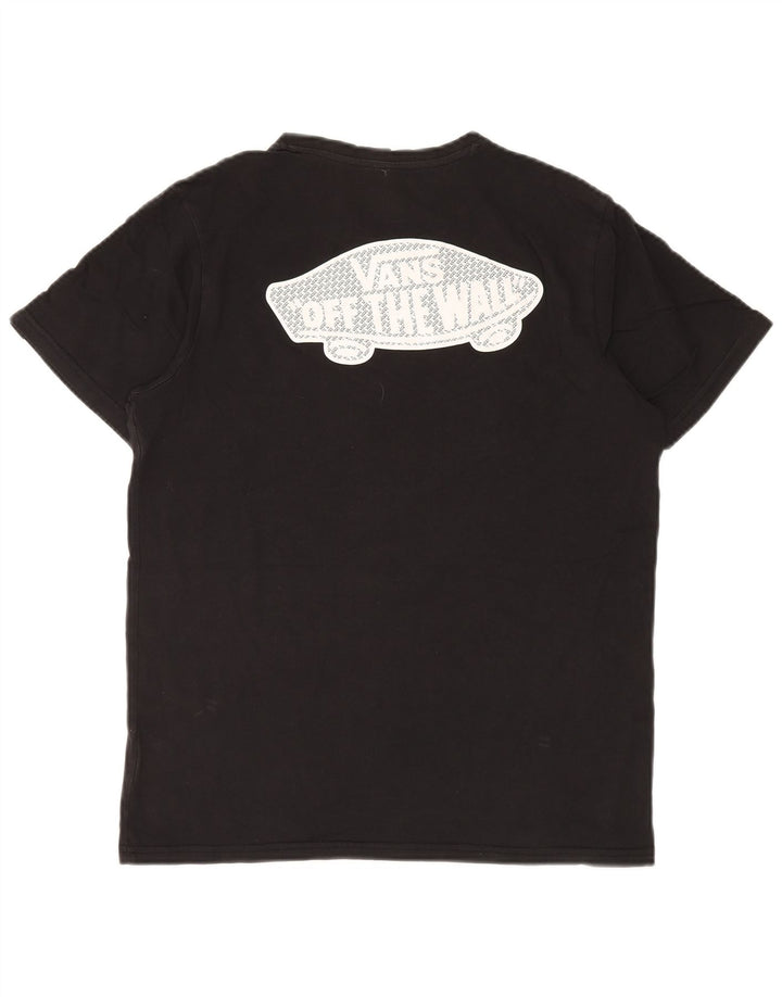 Męski T-shirt Vans o regularnym kroju z grafiką, średni czarny, bawełniany