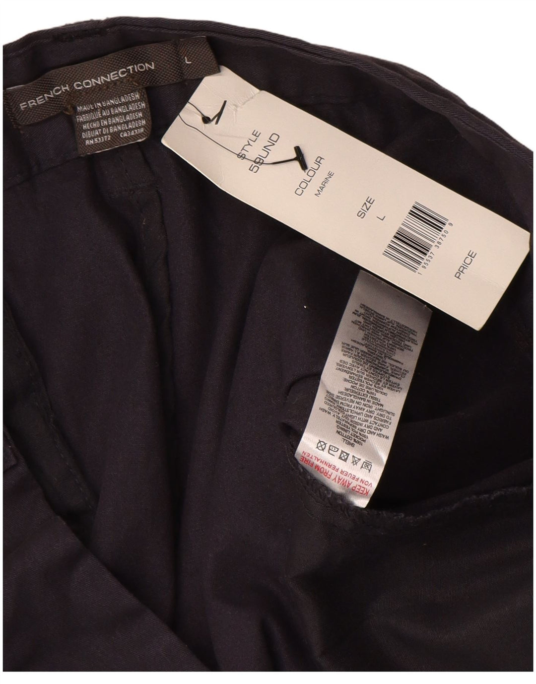Spodenki Chino męskie FRENCH CONNECTION, duże, W34, granatowe, bawełniane