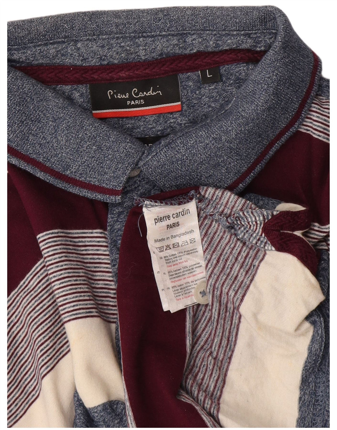 Męska koszulka polo Pierre Cardin, duża, wielobarwna, bawełniana w paski