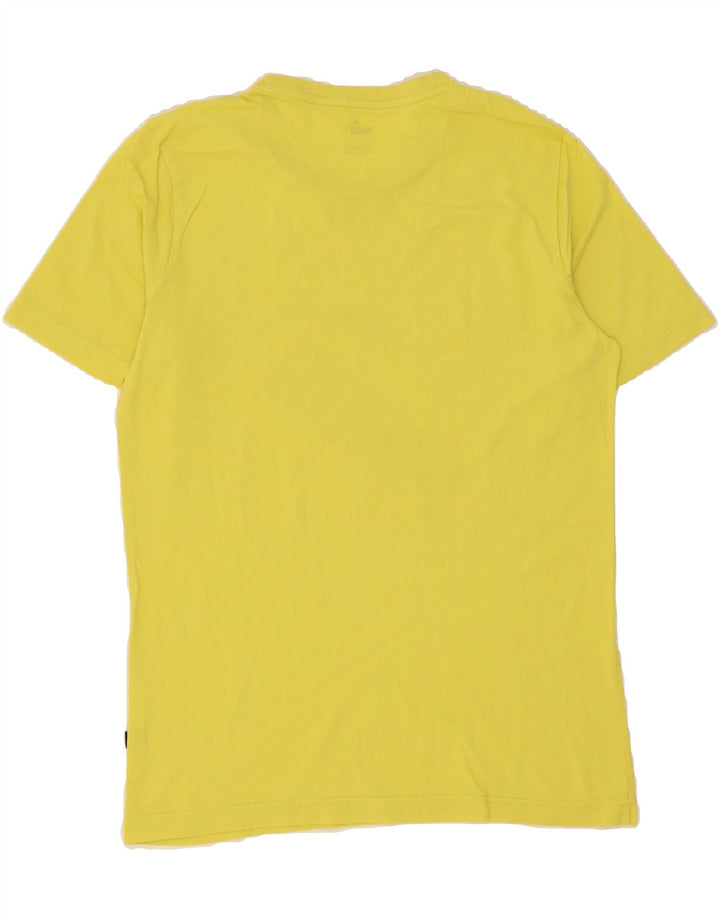 PUMA Mens Graphic T-Shirt Top Small Yellow Vintage Puma and Second-Hand Puma from Messina Hembry 