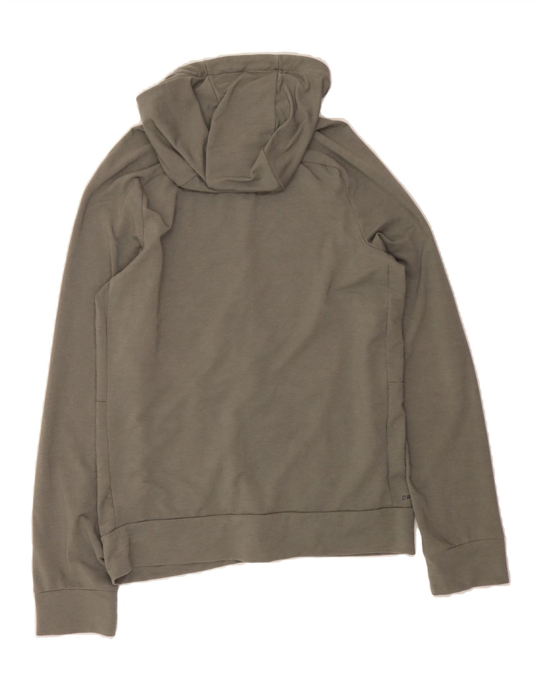 NIKE Mens Dri Fit Zip Hoodie Sweater Small Grey Rayon Vintage Nike and Second-Hand Nike from Messina Hembry 