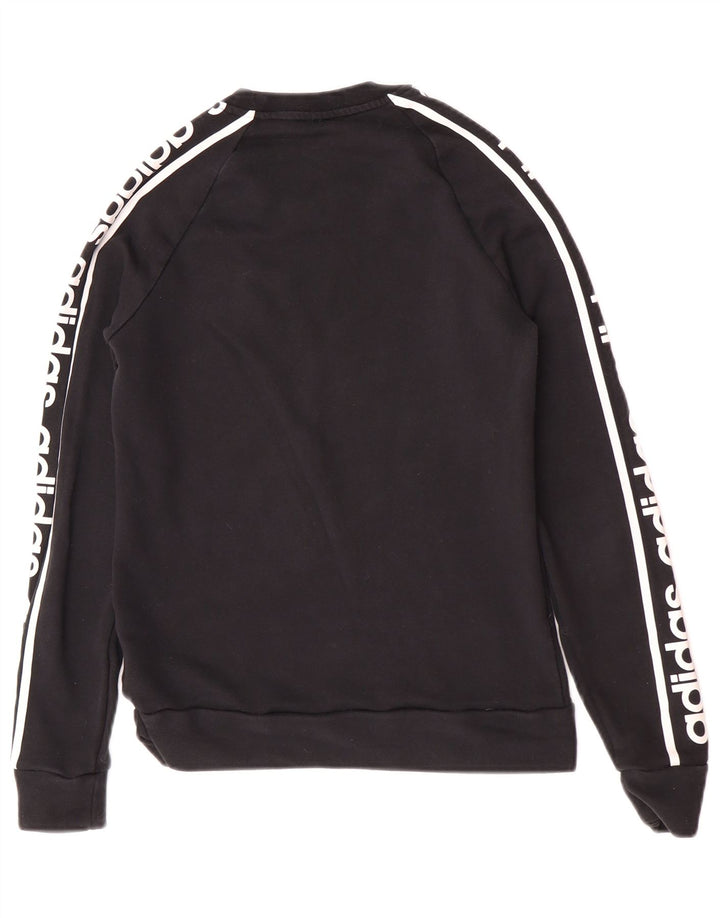 Damska bluza Adidas Graphic Jumper UK 12/14 Średnia czarna bawełna
