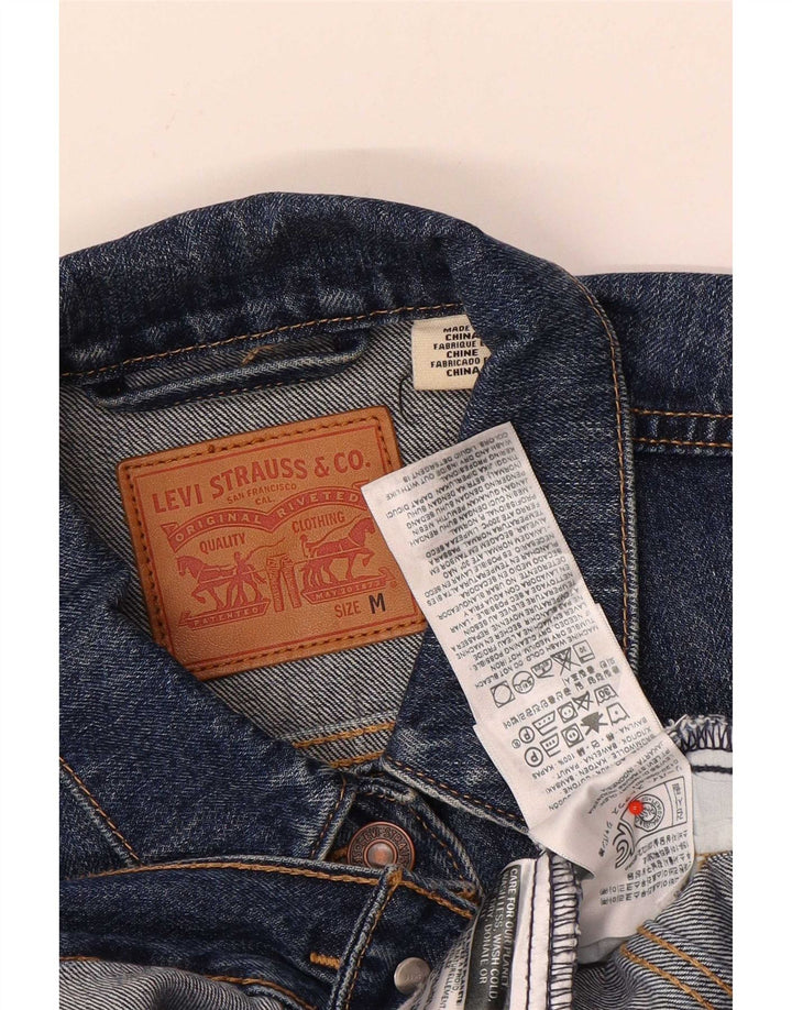 Damska kurtka dżinsowa Levi's UK 14, średnia niebieska, bawełniana