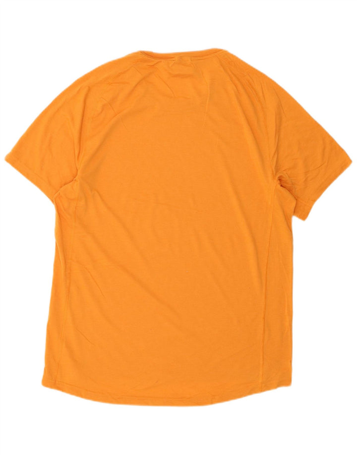 Prana Męski T-shirt Top Średni Pomarańczowy Syntetyczny