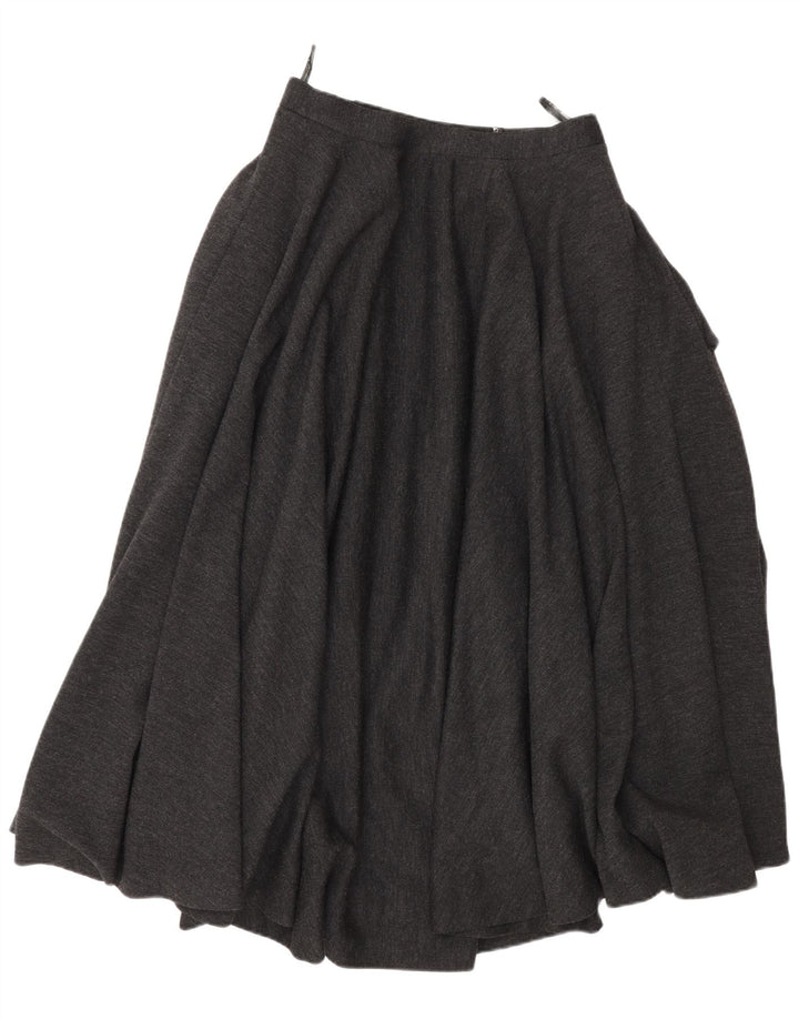 Damska rozkloszowana spódnica z wysokim stanem Florence W26 Small Grey