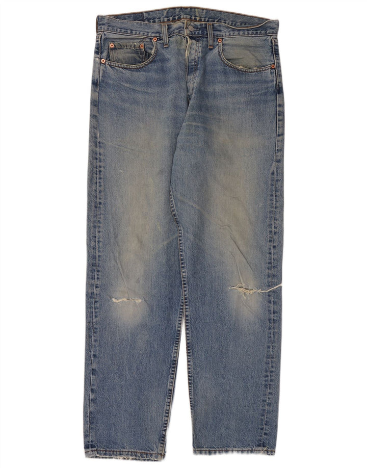 Męskie dżinsy Levi's w trudnej sytuacji W36 L32 Niebieska bawełna