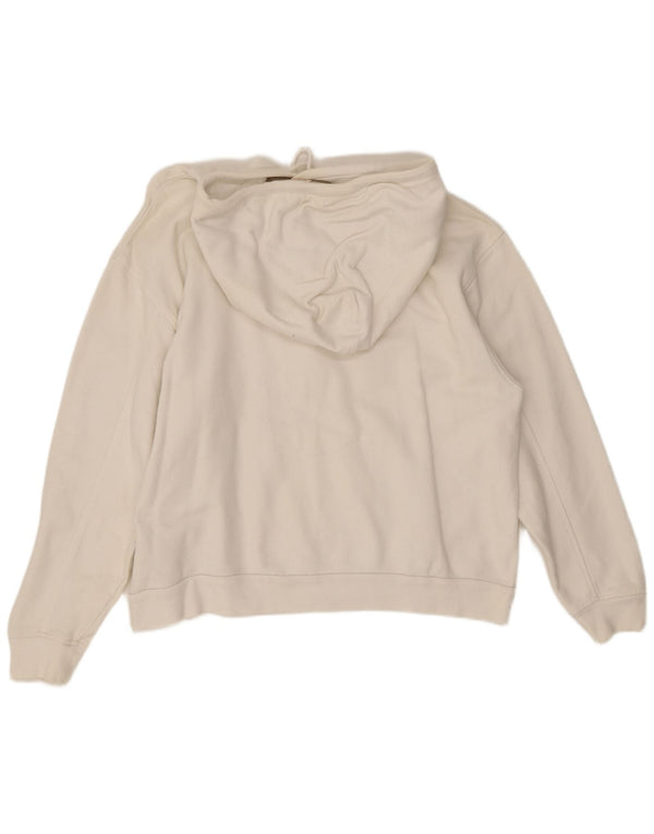 Damski sweter Levi's z grafiką, oversize, UK 14, średni, biały, bawełniany