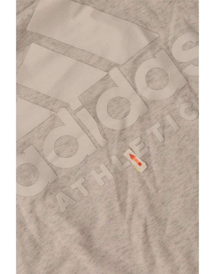 Damska bluza ADIDAS Graphic Jumper UK 16, duża, szara