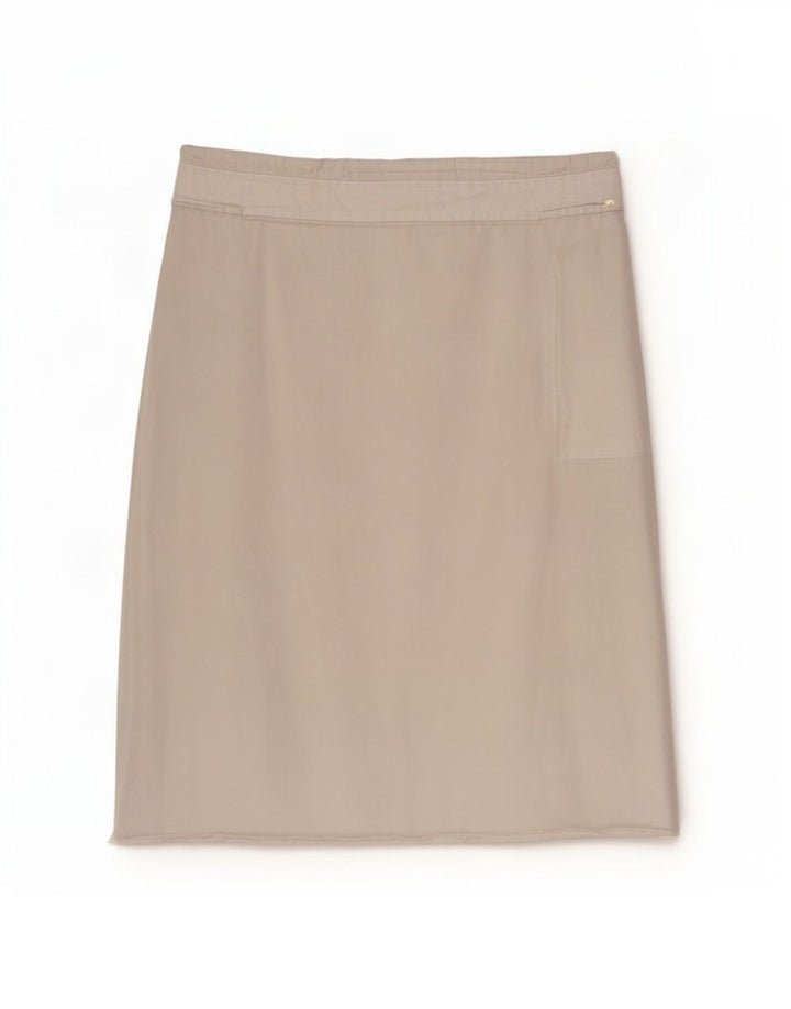 Cos Damska prosta spódnica EU 38 Medium W36 Biała bawełna
