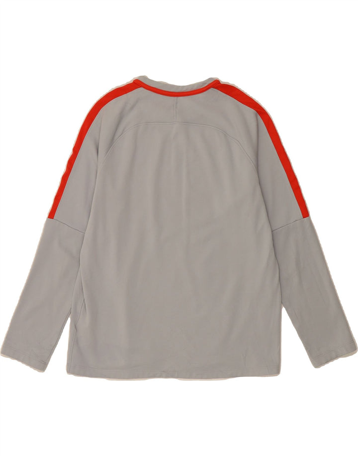 Damska koszulka NIKE Dri Fit z długim rękawem, UK 14, średnioszary poliester