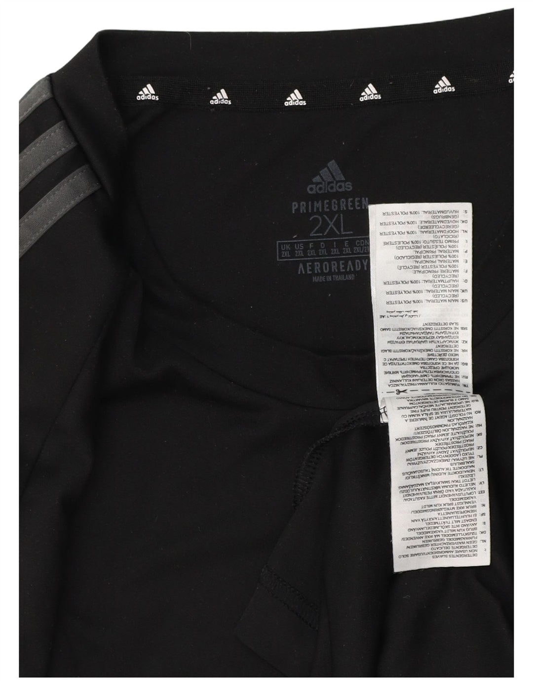 Adidas Męski T-shirt Aeroready Top 2XL Czarny Poliester