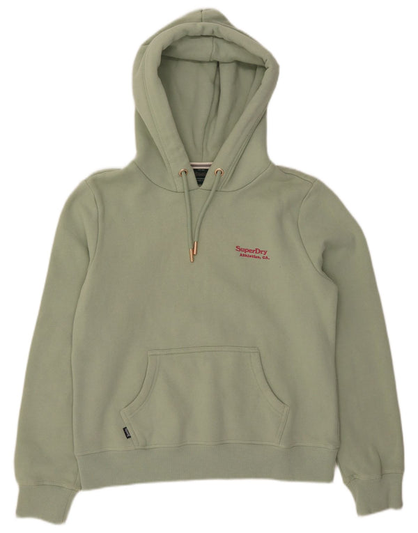 Damski sweter z kapturem Superdry UK 12, średni zielony, bawełniany