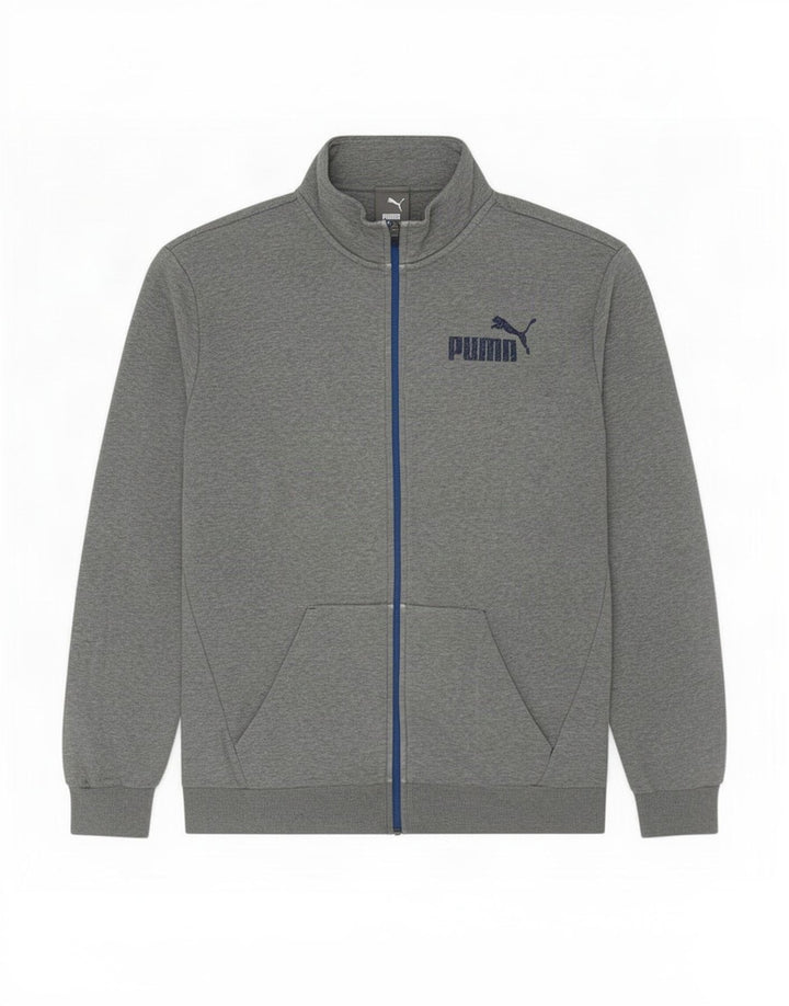 Męska kurtka dresowa Puma XL, szara, nakrapiana bawełna