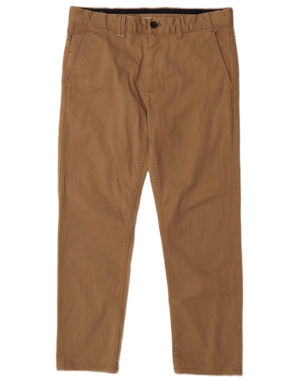 Męskie proste spodnie Zara EU 40 Medium W31 L25 Beżowa bawełna
