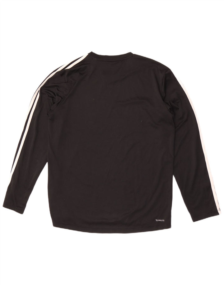 Adidas Męskie Climalite Top z długim rękawem, duży, czarny poliester