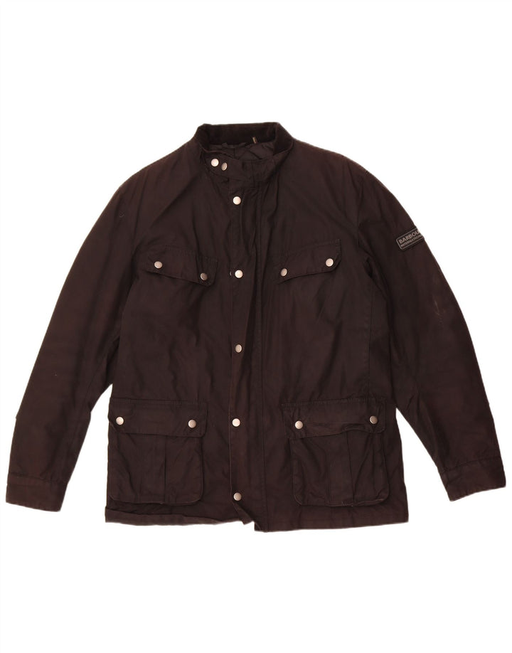 Męska kurtka Barbour z woskowanej bawełny UK 40, duża, czarna bawełna