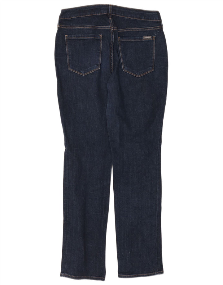 Damskie proste dżinsy Eddie Bauer US 8 Medium W29 L29 Granatowa bawełna