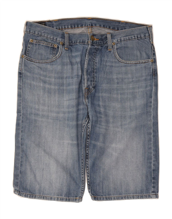 LEE Mens Rider Denim Shorts W33 Medium Blue Cotton Vintage Lee and Second-Hand Lee from Messina Hembry 