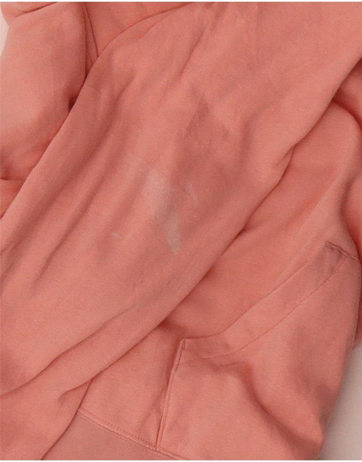 NIKE Womens Graphic Hoodie Jumper UK 14 Medium Pink Rayon Vintage Nike and Second-Hand Nike from Messina Hembry 