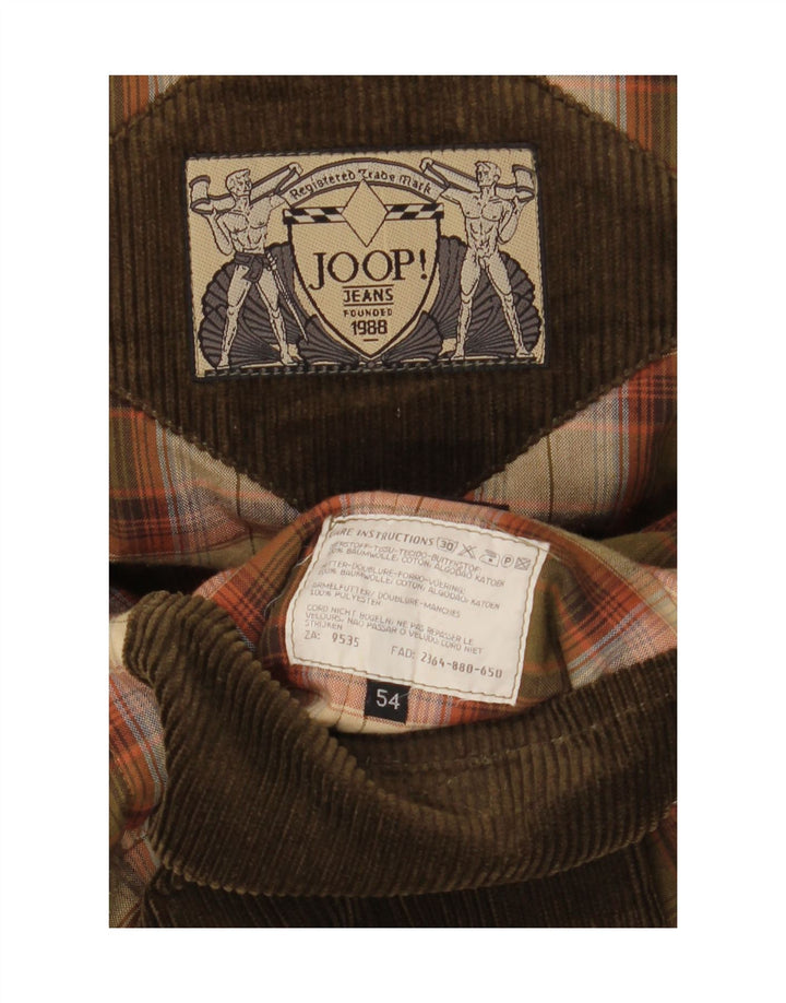 Męska kurtka parka z kapturem Joop IT 54 2XL, bawełna khaki
