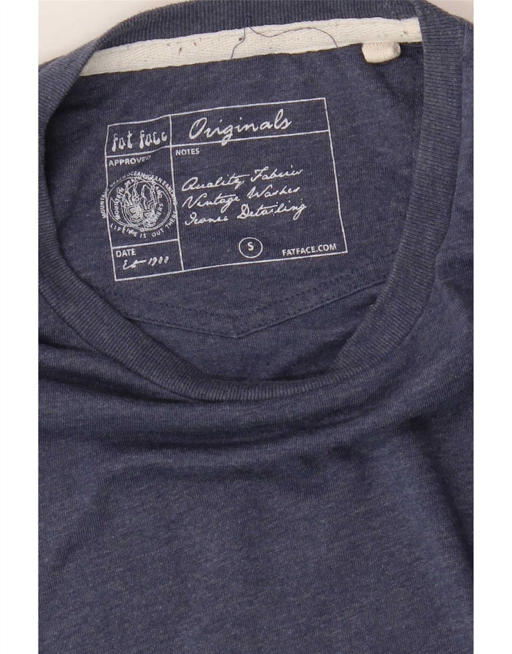 T-shirt męski Fat Face, mały, granatowy