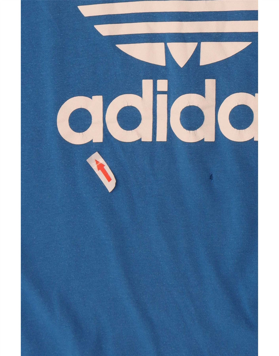 Męska koszulka z grafiką Adidas, mała, niebieska, bawełniana