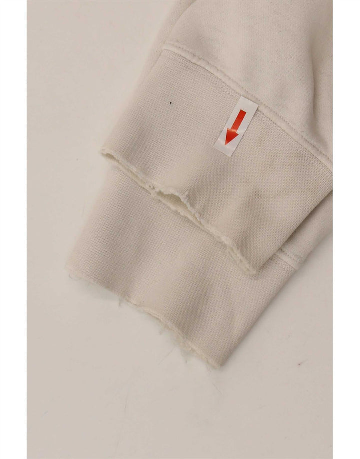 Męski sweter z kapturem Nike, duży, biały, bawełniany