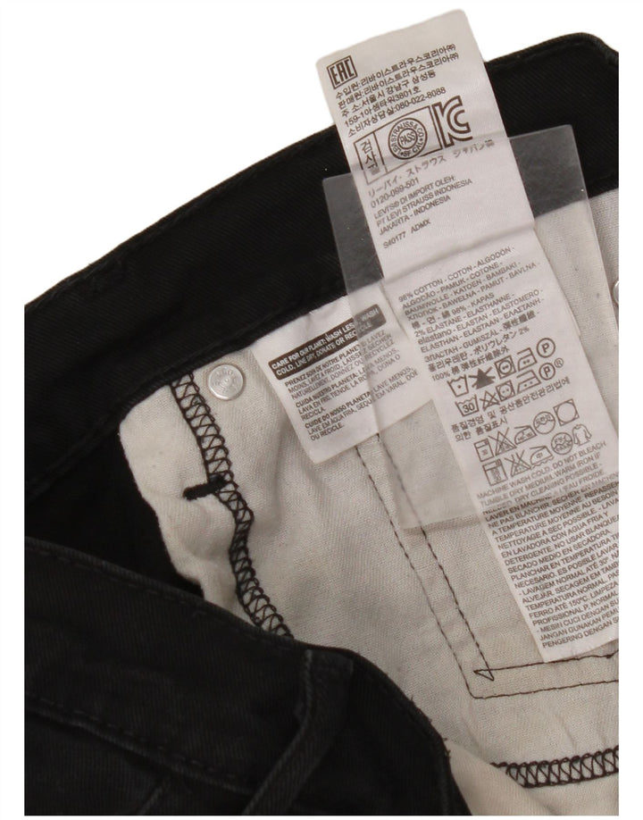 Damskie jeansy LEVI'S 511 Slim W32 L32 Czarna bawełna