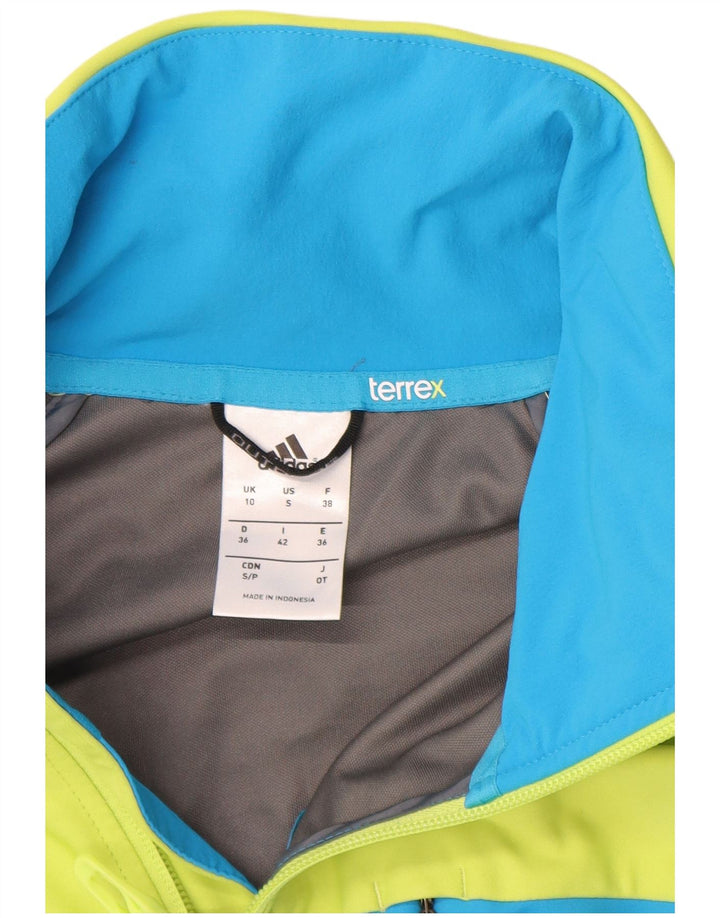 Kurtka damska Adidas Terrex Tracksuit Top UK 10 Small Green Colourblock