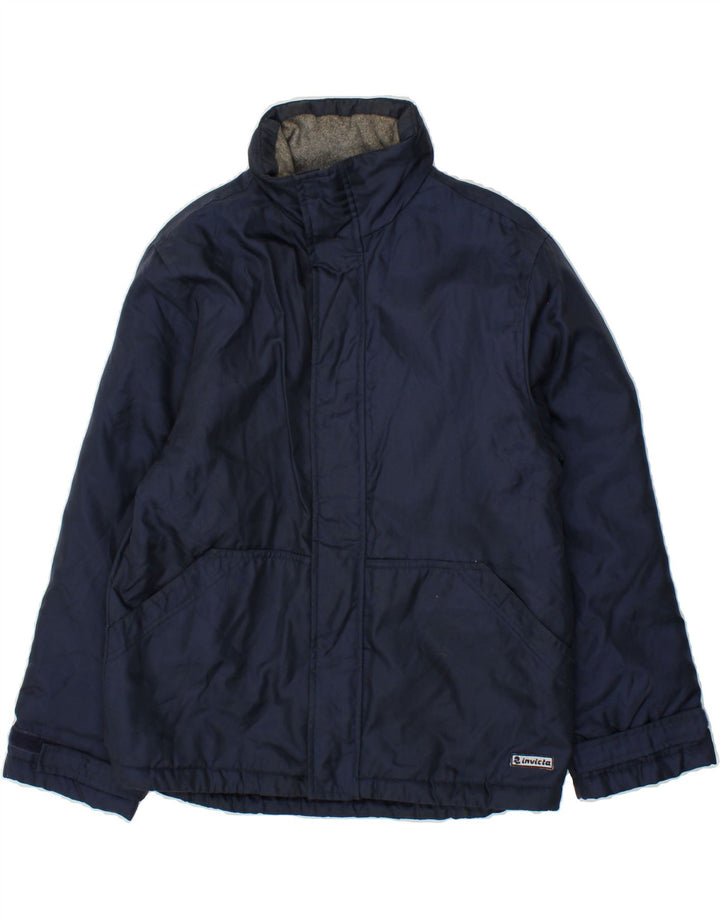 INVICTA Boys Windbreaker Jacket 11-12 Years Navy Blue Polyamide Vintage Invicta and Second-Hand Invicta from Messina Hembry 