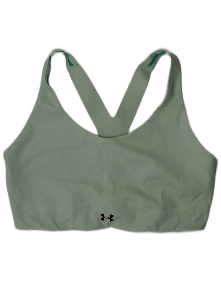 Damski top sportowy Under Armour, duży, zielony poliamid