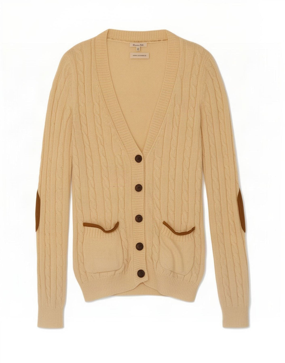 Sweter damski Massimo Dutti UK 14, duży, beżowy, wełniany