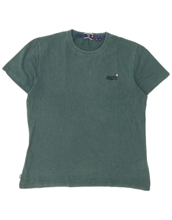 T-shirt męski Superdry XL, zielony, bawełniany