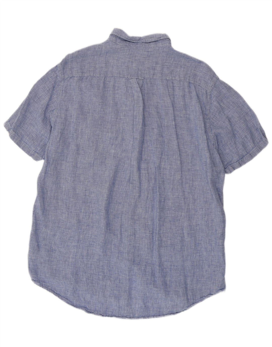 Koszula męska z krótkim rękawem o regularnym kroju GANT, rozmiar 45/46, 2XL, niebieska pepitka